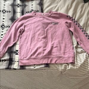 Vans Pink Crewneck with Checkered Sleeve
